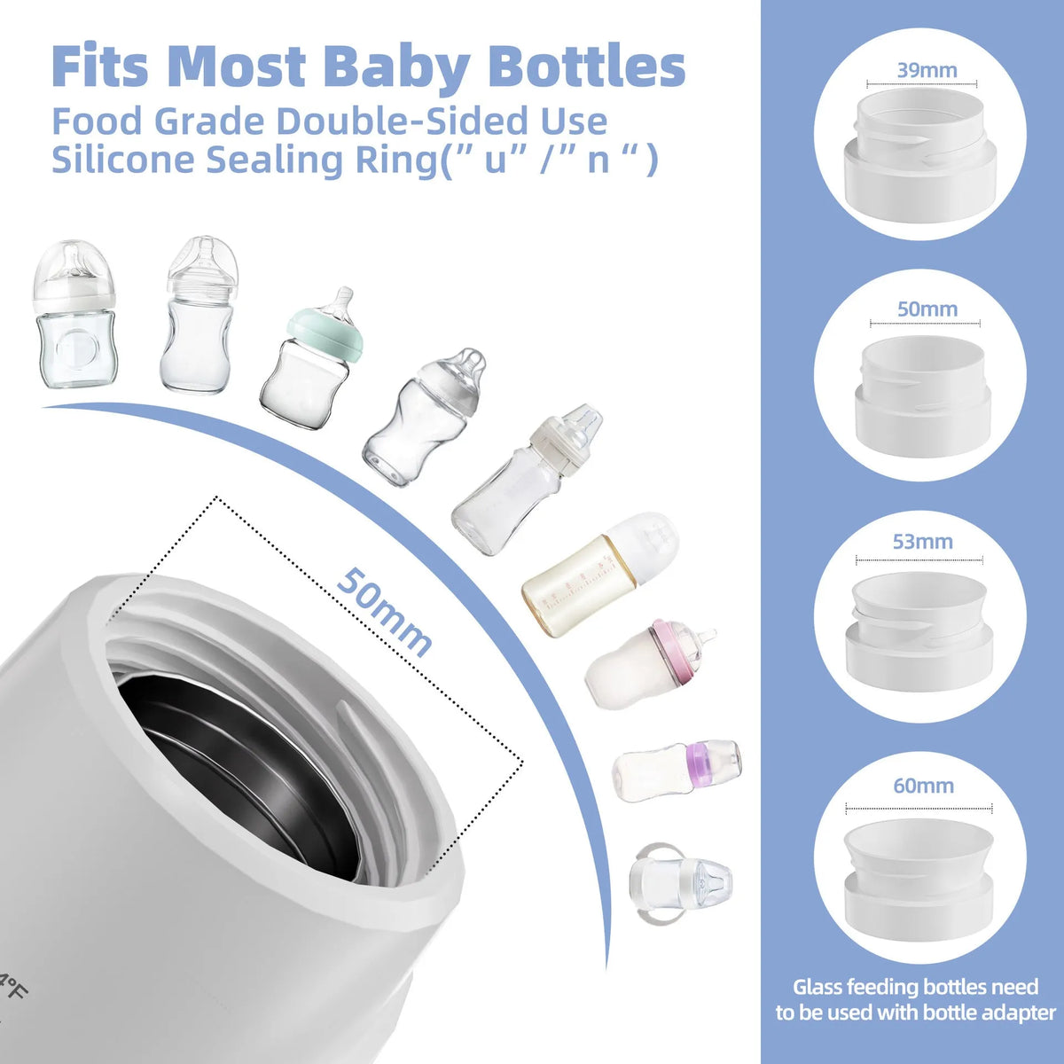 White wireless 220W milk modulator with polypropylene body and intelligent power storage