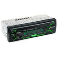 Car stereo MP3 player unit with Bluetooth, LCD display, USB/TF slots, and control buttons