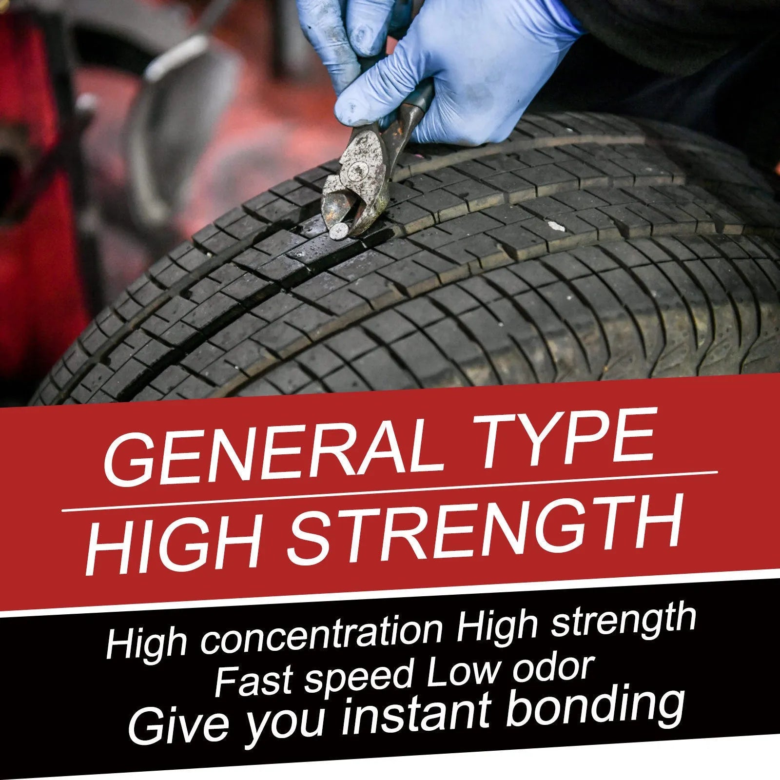 30ml bottle of tire repair glue with acrylic resin formula for car tyre crack sealing