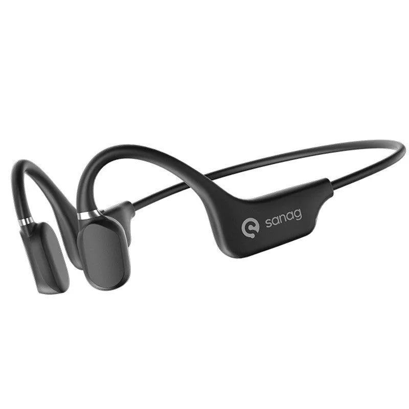 Bone conduction wireless Bluetooth headset with hanging neck design in multiple colour options