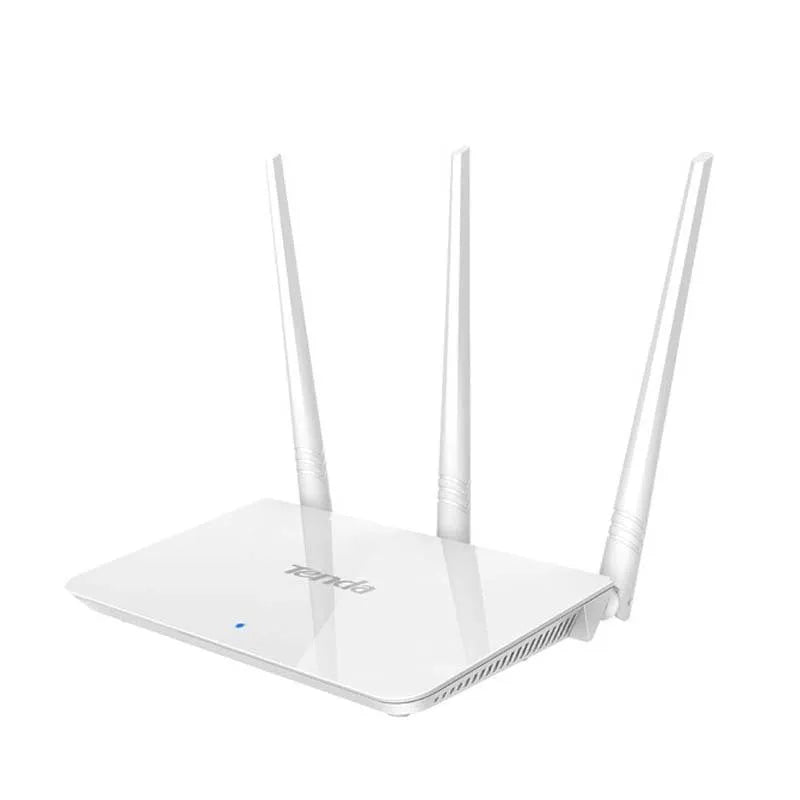 White wireless router with dual-band 2.4G and 5G support for broadband connections