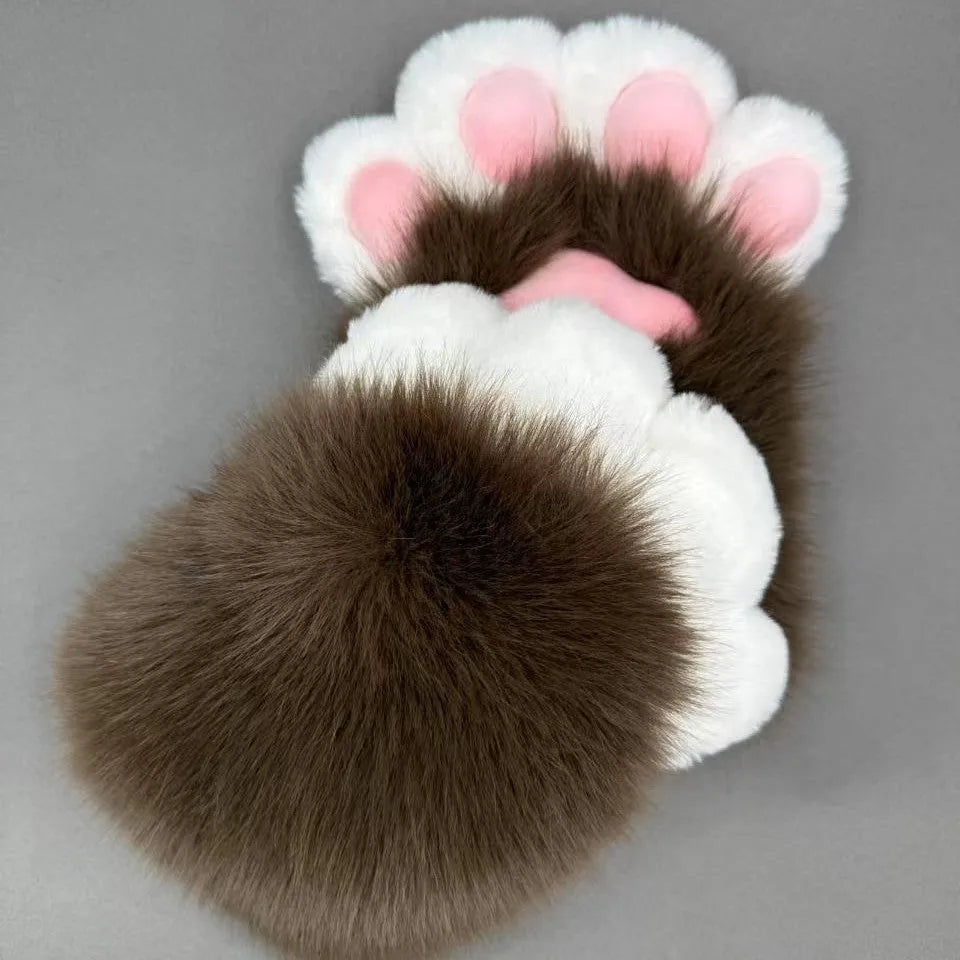 Colourful animal claw cosplay gloves in multiple colour combinations with nylon construction for costume decoration