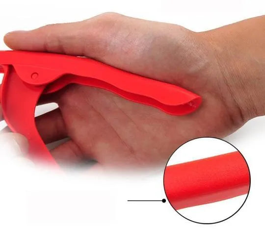 Stainless steel shrimp peeler 21 x 6.5cm with ergonomic handle and closed tip for peeling and deveining shrimp