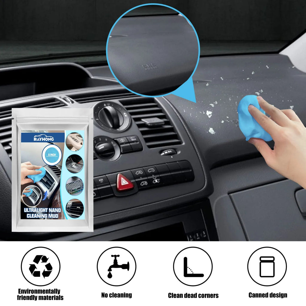 20g pack of car cleaning mud putty for removing dust from interior gaps and vents.