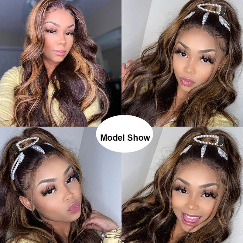 Golden fluffy big wave wig long hair high temperature wire ladies wig Gold colour front view