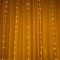 Copper curtain decorative lamp with multiple LED beads, powered by USB for indoor or sheltered outdoor use