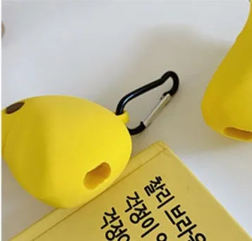 Yellow banana print silicone protective case for Apple AirPods Pro wireless Bluetooth headphones