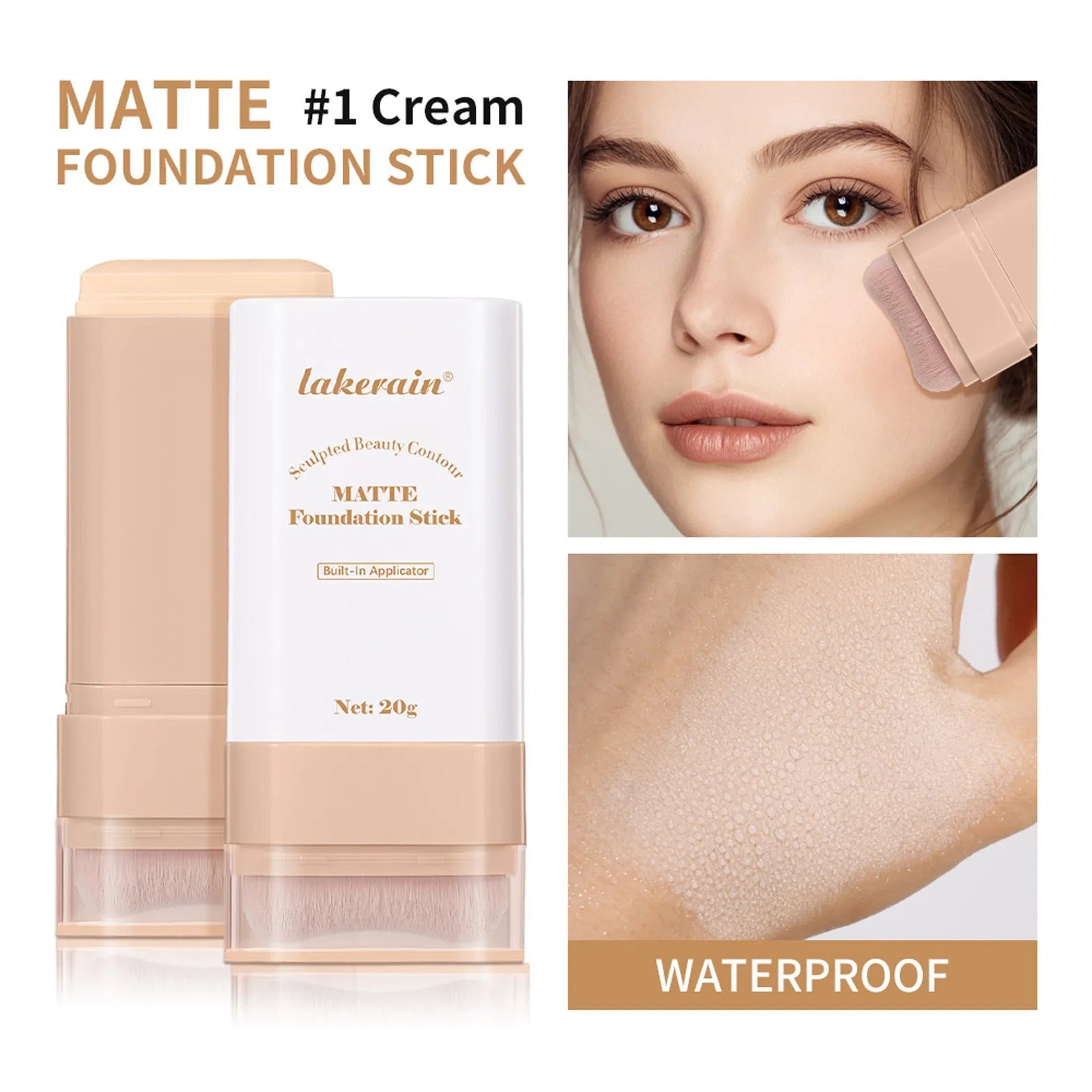 Eraser Stick Foundation Natural Nude Feel in stick format, 20g, universal skin type