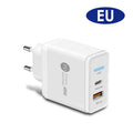 PD48W fast charging travel charger with type-C USB port and indication light
