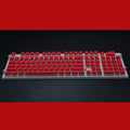 Pudding 108 key double skin PBT cream translucent keycap set for mechanical keyboard in multiple colours