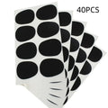 Silicone tooth pad patch for alto tenor saxophone metal flute mouthpiece in black and white with thickness options 0.3mm 0.5mm 0.8mm