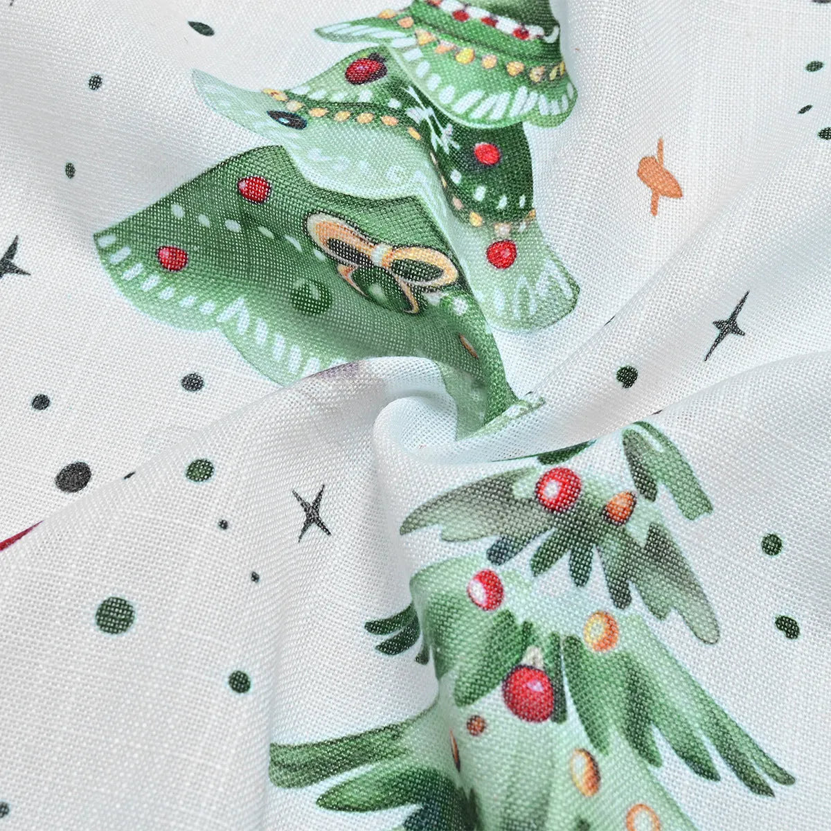 Christmas Forest pattern punching shading curtain in modern simplicity style with polyester construction