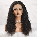 Front lace female straight hair wig 13x4 water wave natural colour 10 inch length on mannequin