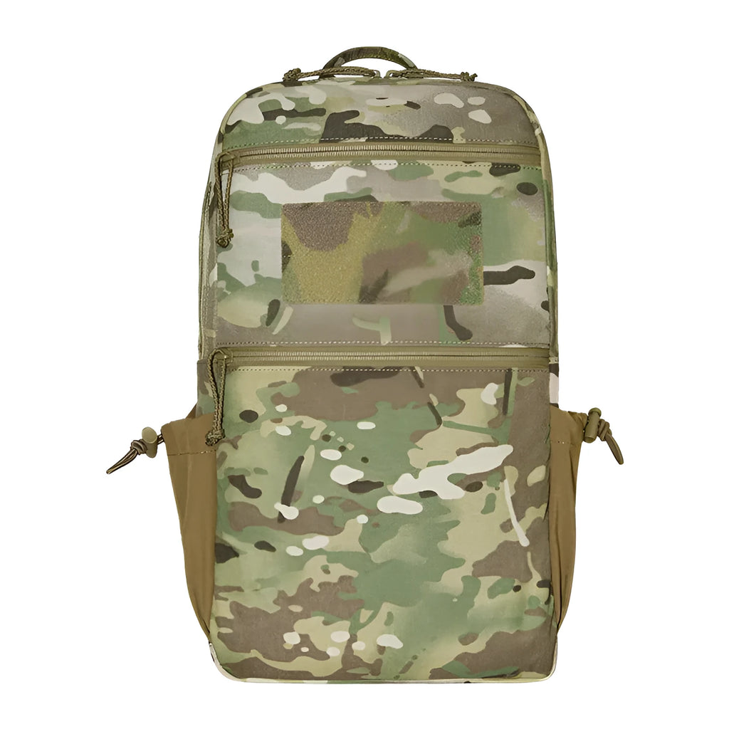 Waterproof nylon mountaineering backpack in camouflage colour with airpillow straps for outdoor sports