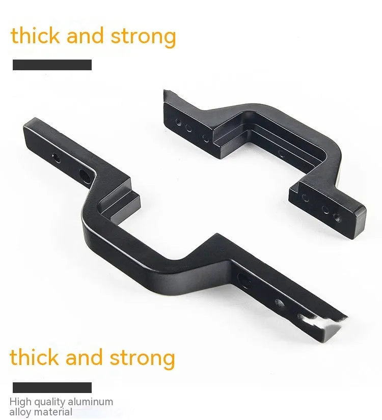 Black aluminium alloy reversing light bracket for Jeep Wrangler off-road vehicles
