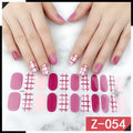 Korean nail stickers with cartoon, strawberry, flower, shell, peach, bow and chain designs