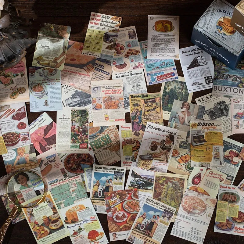 Retro note stickers in secret land colour, 320-piece boxed set showing 4cm by 6cm dimensions