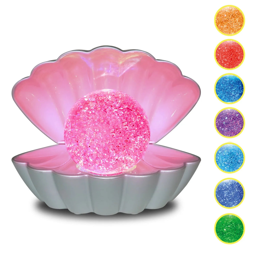 Shell-shaped neon night lamp with battery power in decorative colours