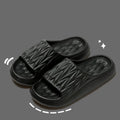 EVA leaf texture household slippers in various colours with non-slip soles