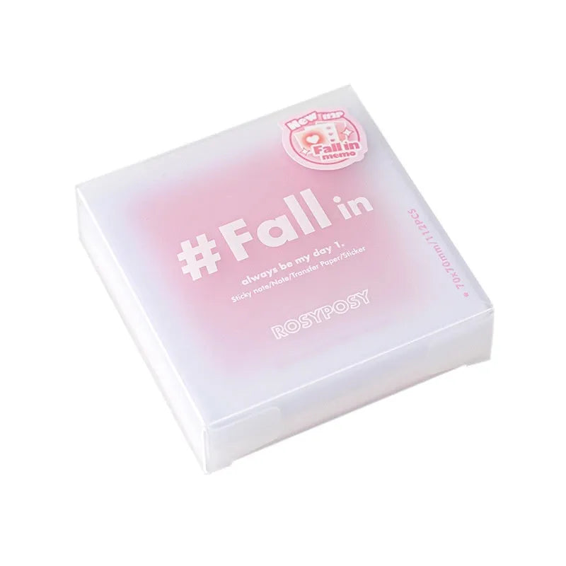 70mm gradient parchment inner multifunctional notepad with blush, green, purple, and blue colour options