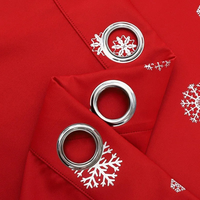 Snowflake pattern shade cloth curtain in polyester fabric with high shading properties