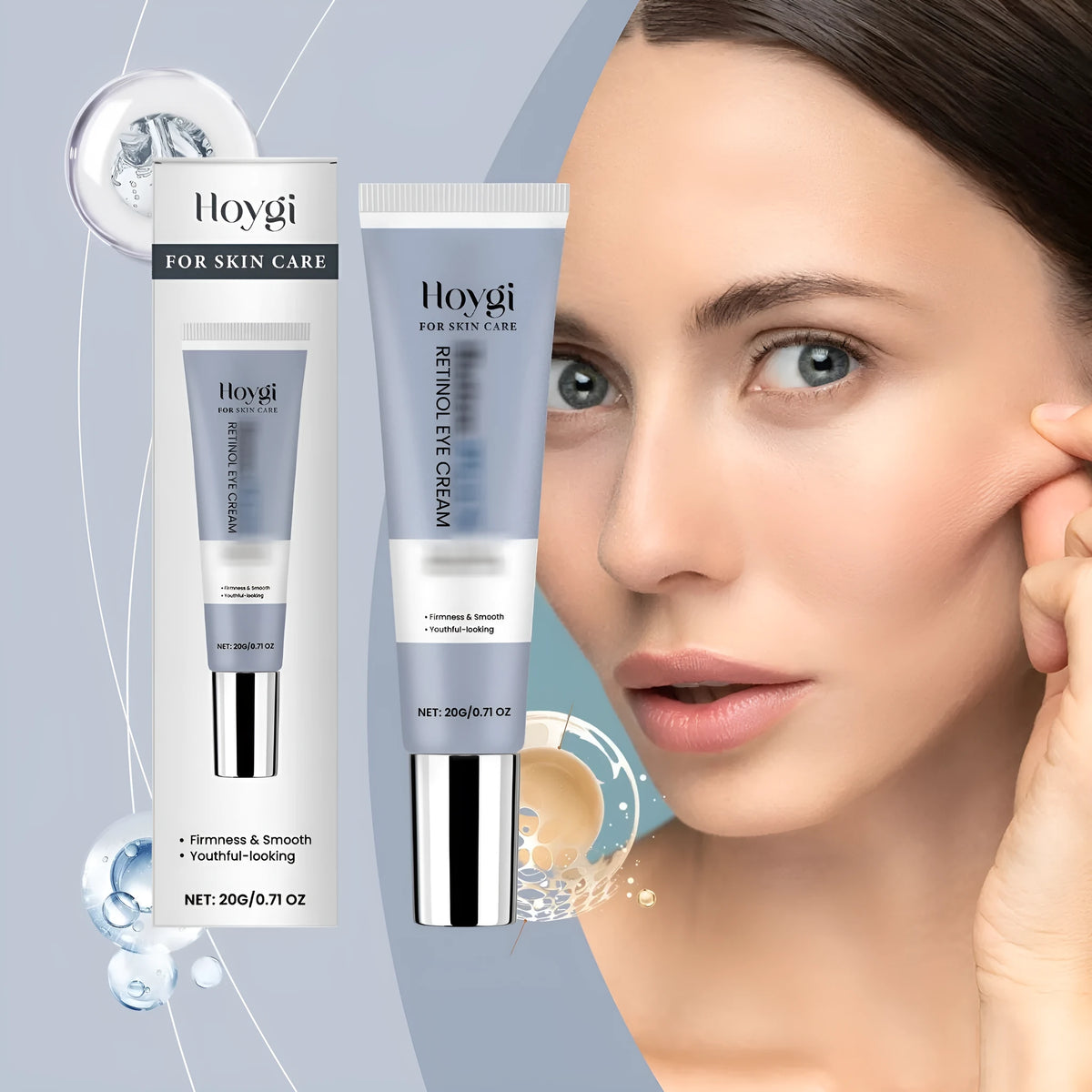 20g jar of retinol eye cream with moisturising soft texture