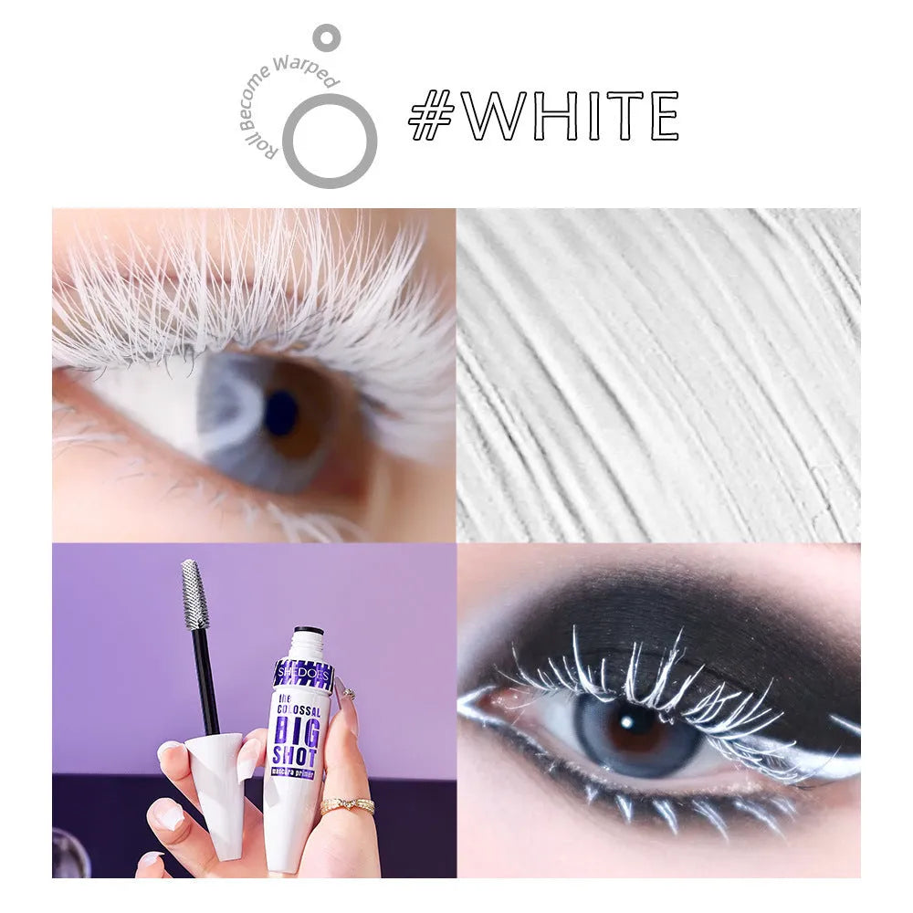 White waterproof mascara 10ML bottle with applicator
