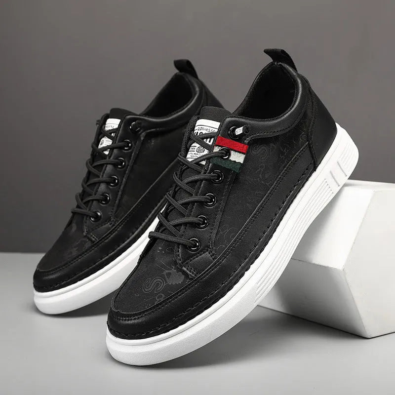 Men's high-cut canvas sneakers in grey colour with round toe design and PVC sole