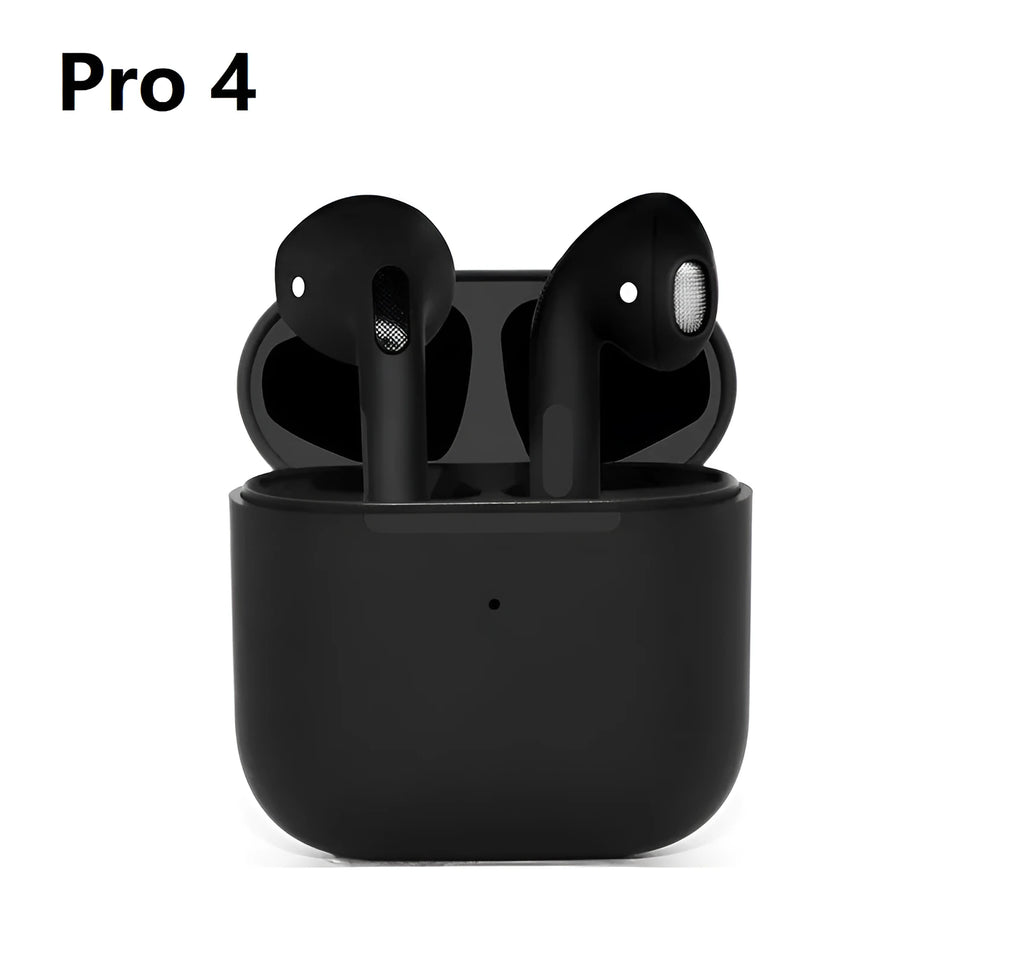 Pro4 Black and Pro4 White wireless sports Bluetooth headset with in-ear design and binaural stereo.