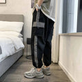 Men's loose plus size casual jogger pants in cool silk cotton blend with drawstring waist