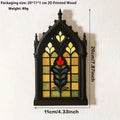 Black wooden Gothic arch door frame wall rack in one of three colour finishes: BS4468, Bs4574, or MS11003.