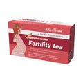 Fertility tea box showing 330 tea bags in 3x30 packaging configuration for herbal reproductive health support