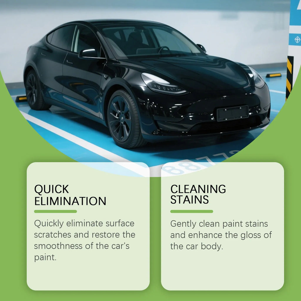 100g car paint scratch recovery cream tube measuring 3.8 x 16.3cm with water-based formula