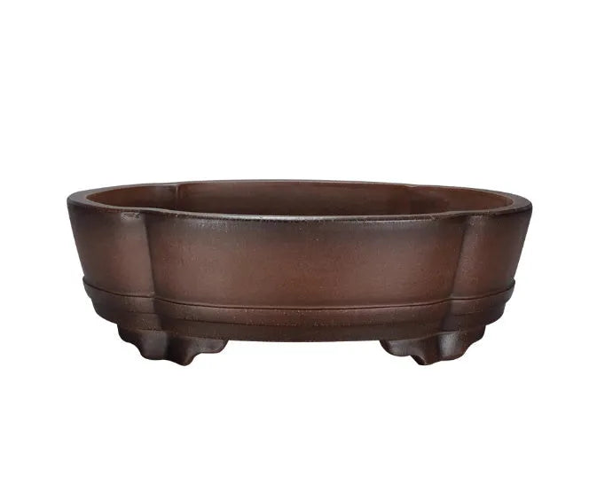 Classical purple clay flower pot for indoor plants with dimensions 50x39x16cm