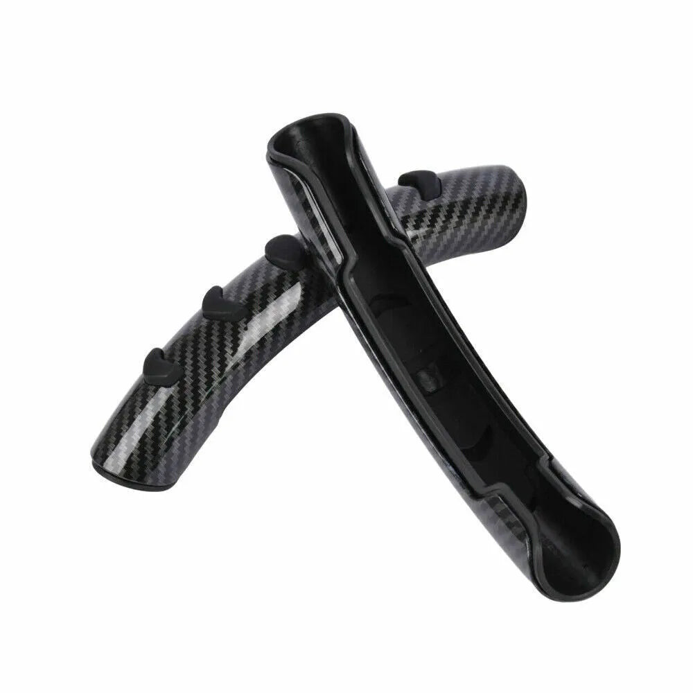 Carbon fibre black anti-skid steering wheel sleeve for 38cm diameter