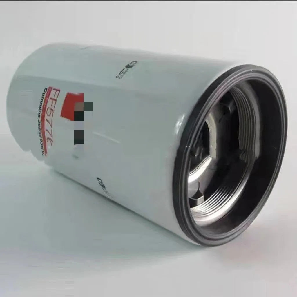 White metal folding diesel filter element with 2 mm connections for automotive engine oil systems