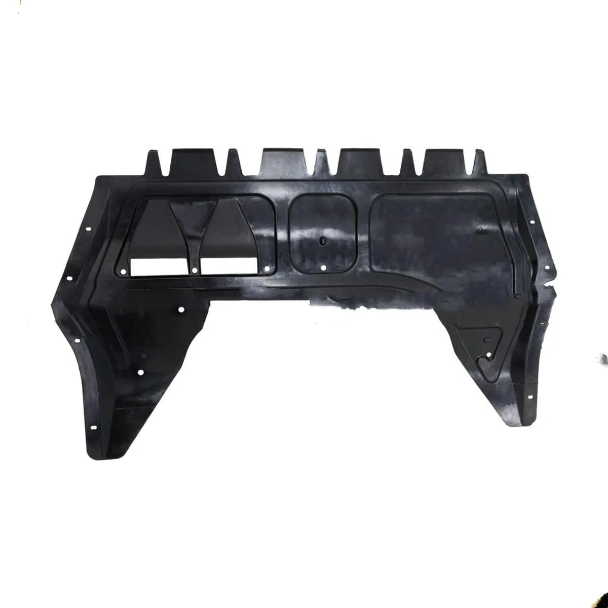 Black engine lower guard plate for Volkswagen Beetle 12-17 and Jetta 13-16 with OEM part 5C0825237D