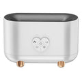 Creativity simulation fire love flame humidifier in white with USB cable and remote control