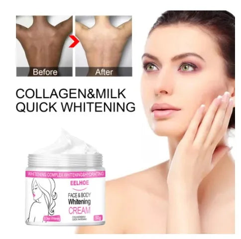 EELHOE collagen body lotion tube for brightening and nourishing skin, available in 10g to 50g