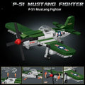 Building blocks Mosquito Bomber aircraft model 526 pieces blue for teenagers