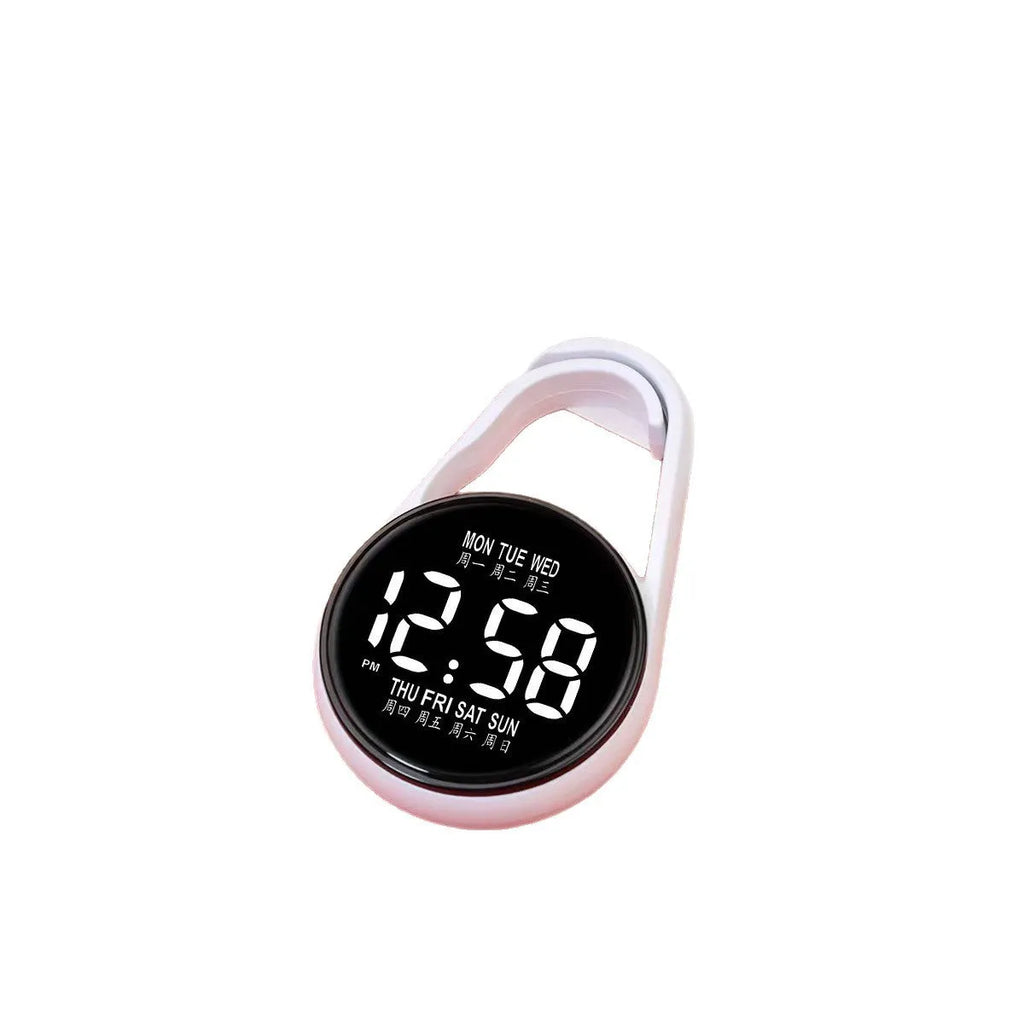 LED electronic watch with weekday display in waterproof mini design showing ten colour options