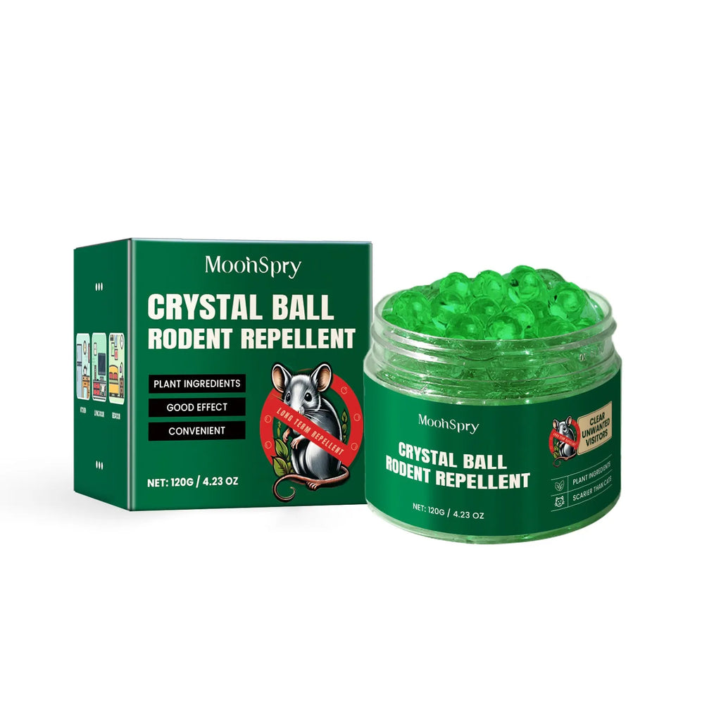60ml bottle of natural rat repellent spray with essential oils of clove, peppermint, camphor and chilli.