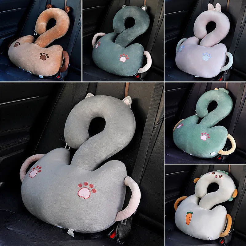 65x65cm cartoon animal car cushion pillow in capybara design with pp cotton filler