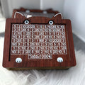 Wooden digital coin bank with LED electronic counter display in currency library design