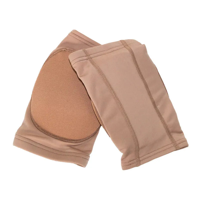 Ballet dance knee pads for yoga and exercise protection in black and skin colour options