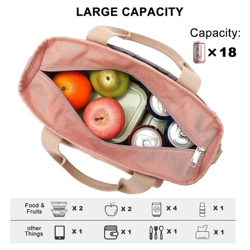 Oxford cloth cube picnic bag with removable shoulder strap in black colour showing side pocket