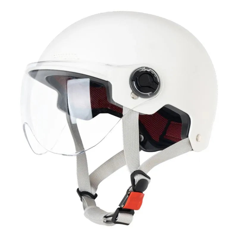 3C certified electric motorcycle helmet with sun protection in multiple colours