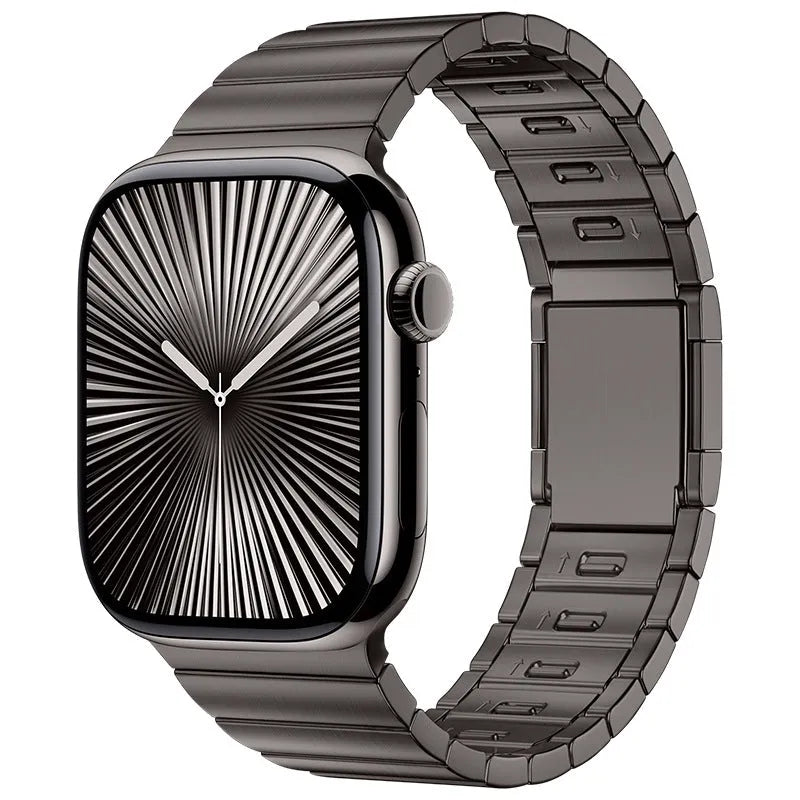 Stainless steel magnetic clasp Apple Watch band in multiple colour options