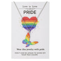 Stainless steel necklace and matching friendship bracelet with inspirational colour printing