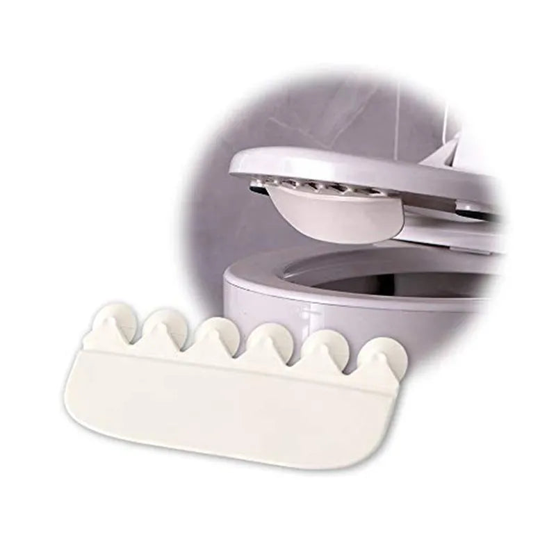 White PVC toilet ring urine blocking board for children's toilet training splash prevention